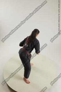 fighting young woman in kimono ronda 09a