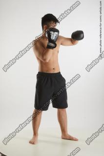 Standing man with box gloves Yoshinaga Kuri