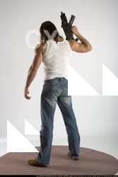 Man Young Muscular White Holding Standing poses Casual