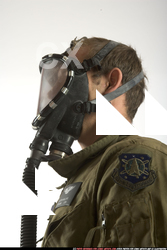 Man Adult Muscular White Martial art Standing poses Army