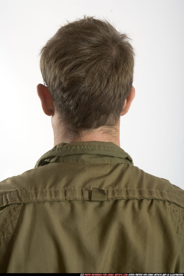 Man Adult Athletic White Martial art Standing poses Army