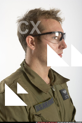 Man Adult Athletic White Martial art Standing poses Army