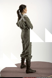 Woman Adult Athletic White Martial art Standing poses Army