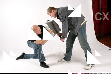 Adult Athletic White Fighting with sword Fight Casual Men