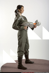 Woman Adult Athletic White Martial art Standing poses Army