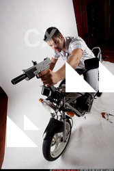 Man Adult Average White Riding a bike Moving poses Casual