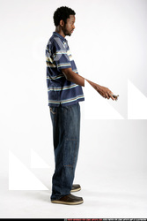 Man Adult Athletic Black Neutral Standing poses Sportswear