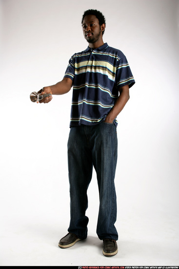 Man Adult Athletic Black Neutral Standing poses Sportswear