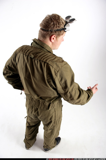 Man Adult Average White Neutral Standing poses Army