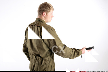 Man Young Average White Martial art Standing poses Army