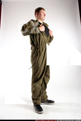 Man Young Average White Neutral Standing poses Army