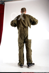 Man Young Average White Neutral Standing poses Army