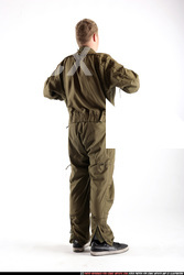 Man Young Average White Neutral Standing poses Army