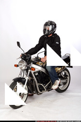 Man Adult Athletic White Riding a bike Moving poses Sportswear