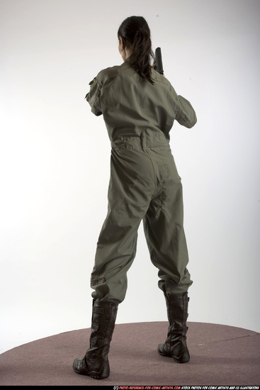 Woman Adult Athletic White Martial art Standing poses Army