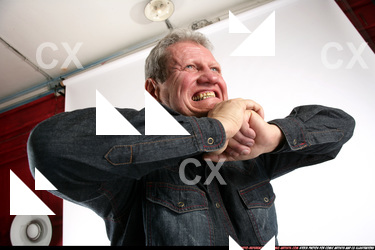 Man Old Chubby White Facial expressions Detailed photos Casual