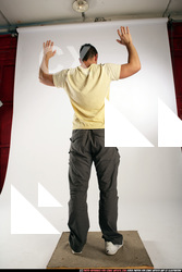 Man Young Athletic White Martial art Sitting poses Sportswear