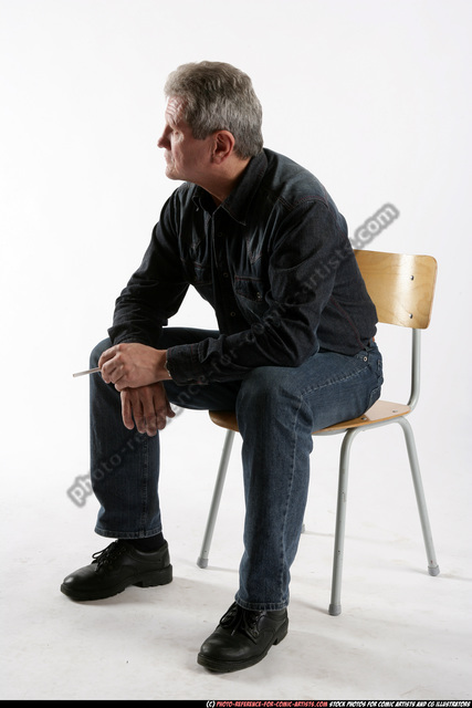 large group of the same man sitting on a chair in various poses on white  background Stock Photo | Adobe Stock