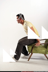 Man Adult Athletic White Daily activities Moving poses Sportswear