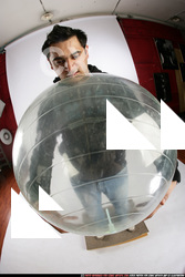 Man Adult Average Black Holding Sitting poses Sportswear