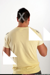 Man Adult Athletic White Facial expressions Sitting poses Sportswear