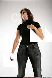 Woman Adult Athletic White Martial art Standing poses Casual