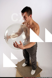 Man Adult Athletic White Daily activities Standing poses Pants