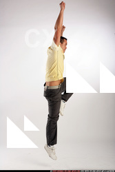 Man Adult Athletic White Daily activities Moving poses Sportswear