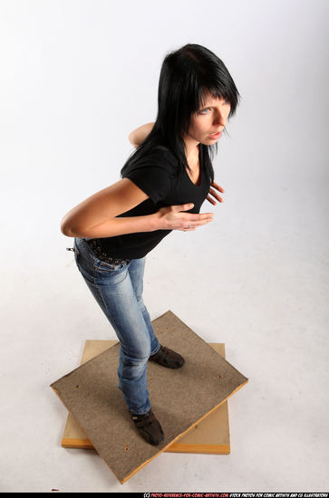 Woman Adult Athletic White Neutral Standing poses Sportswear