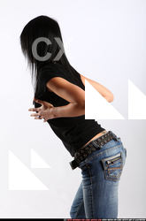 Woman Adult Athletic White Neutral Standing poses Sportswear