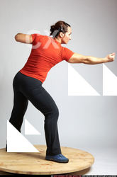 Woman Adult Muscular White Martial art Standing poses Sportswear