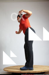 Woman Adult Muscular White Martial art Standing poses Sportswear