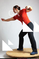 Woman Adult Muscular White Martial art Standing poses Sportswear