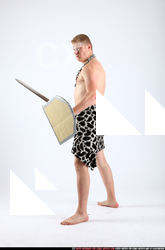 2010 11 JANISONE PREHISTORIC WARRIOR SWORD BUCKLER 01