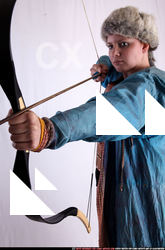 Woman Adult Average White Fighting with bow Standing poses Army