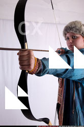 Woman Adult Average White Fighting with bow Standing poses Army