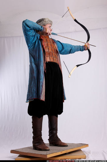 Woman Adult Average White Fighting with bow Standing poses Army