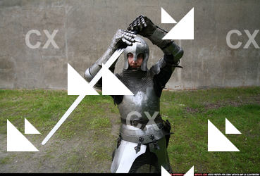 Man Adult Average White Fighting with sword Standing poses Army