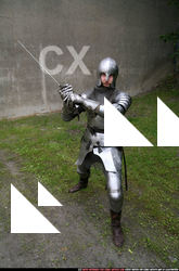 Man Adult Average White Fighting with sword Standing poses Army