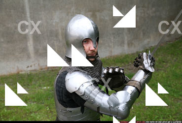Man Adult Average White Fighting with sword Standing poses Army