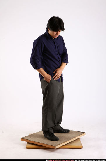 Man Adult Average Daily activities Standing poses Casual Asian