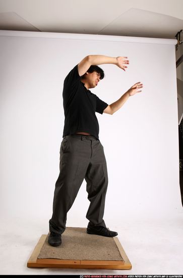 Man Adult Average Dead Moving poses Casual Asian