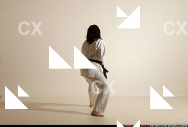 Woman Adult Average White Martial art Moving poses Sportswear