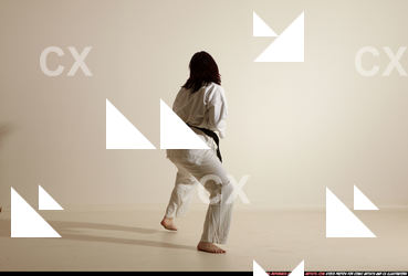 Woman Adult Average White Martial art Moving poses Sportswear