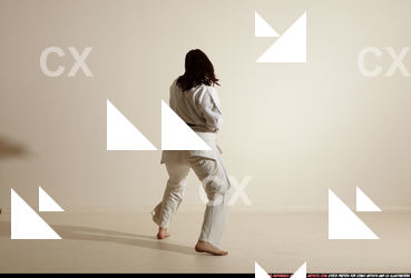 Woman Adult Average White Martial art Moving poses Sportswear