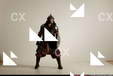 Man Adult Average White Fighting with sword Moving poses Army