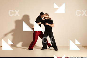 Adult Athletic White Martial art Moving poses Sportswear Men