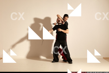 Adult Athletic White Martial art Moving poses Sportswear Men