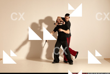 Adult Athletic White Martial art Moving poses Sportswear Men