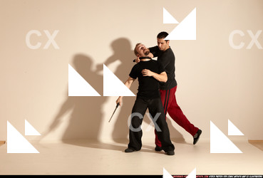 Adult Athletic White Martial art Moving poses Sportswear Men